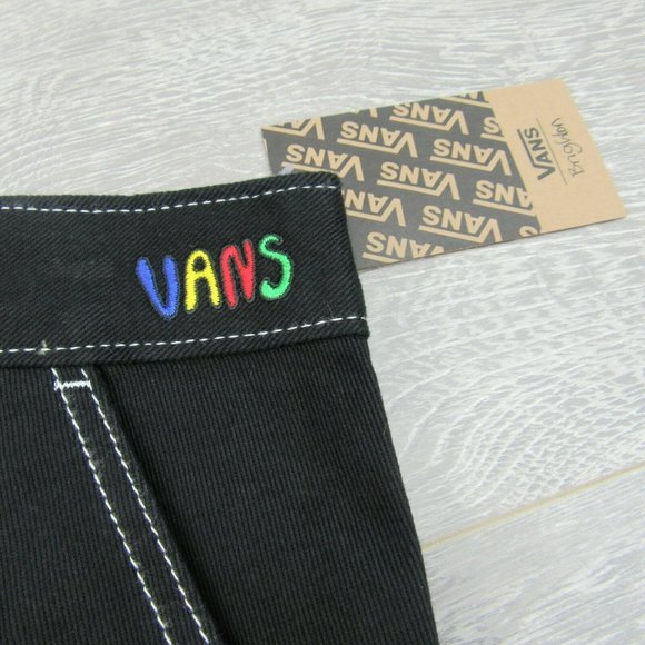 VANS Brighton Womens Denim Black Mini Skirt Size L - Picture 6 of 11
